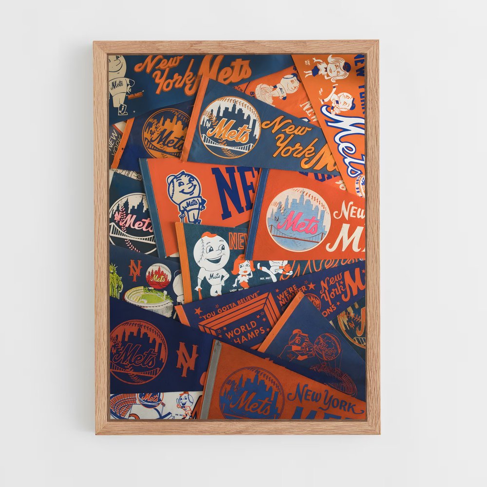 Poster Old School Baseball (vue 4)